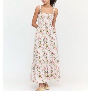 Hill house anjuli nap dress pink bluebonnet floral